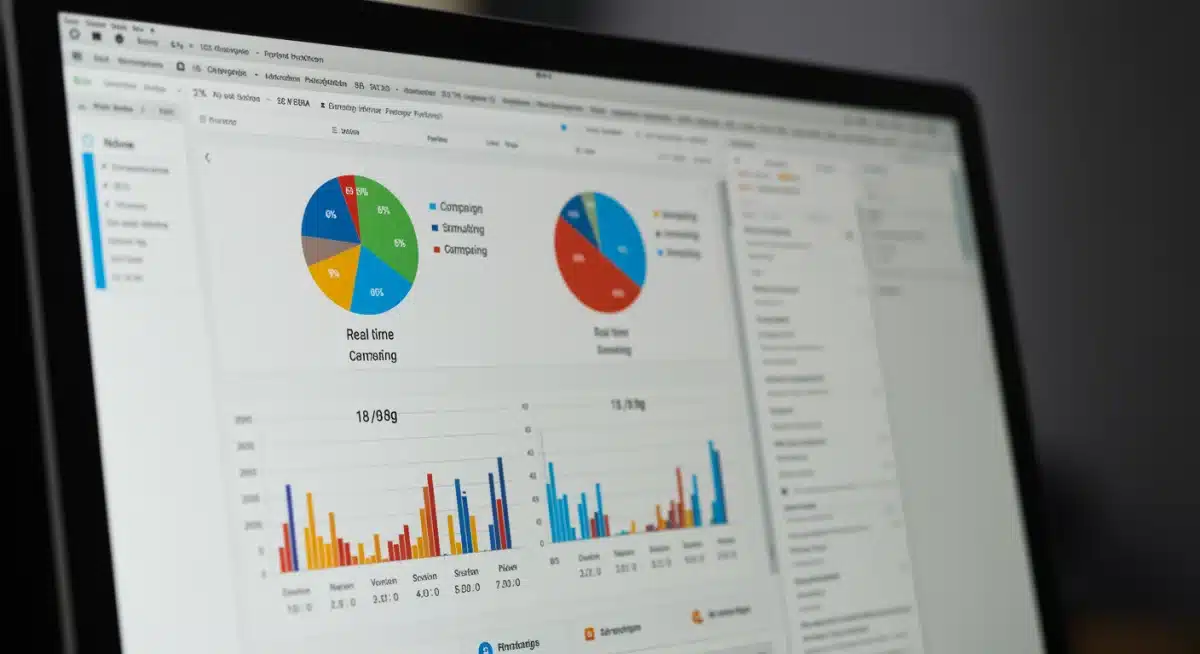 Dashboard showing real-time A/B testing results in marketing automation