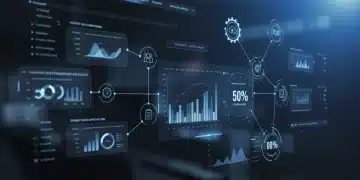 Dashboard showing automated content distribution growth and smart workflows
