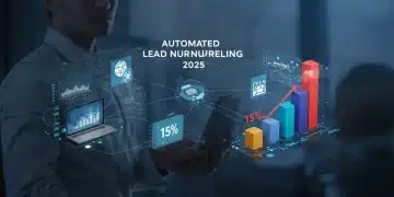 Automated lead nurturing strategy with digital connections and a 15% conversion increase for US businesses.