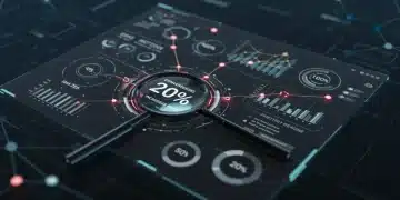 Digital dashboard showing automated retargeting strategies for 2025