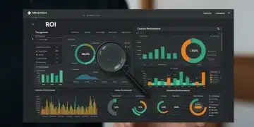 Dashboard showing content ROI metrics and performance for SEO in 2025