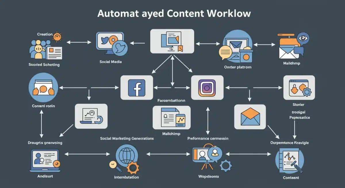 Content workflow automation flowchart