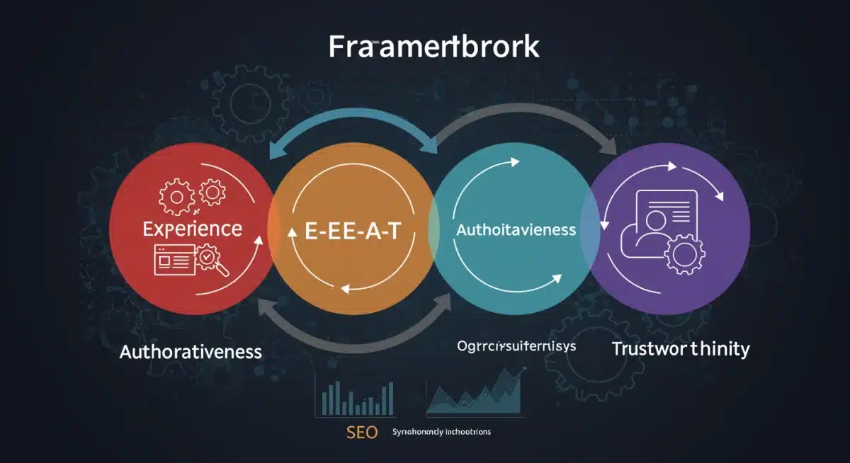 Visual representation of the E-E-A-T framework in SEO