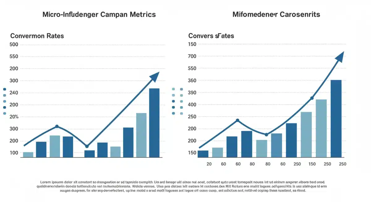 Infographic comparing macro vs micro-influencer campaign performance and ROI.