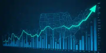 Data visualization of marketing mix modeling optimizing budget allocation for ROI in the US 2025