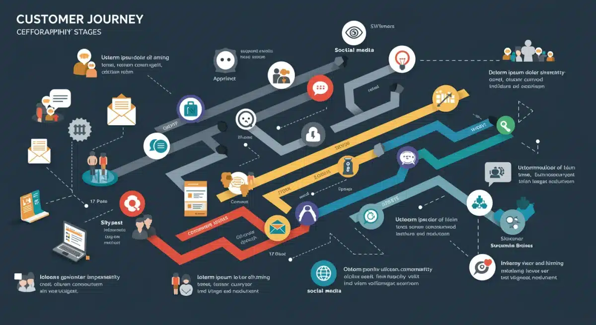 Infographic depicting personalized customer journeys through advanced segmentation