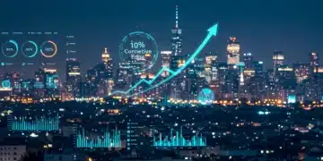 Real-time Analytics: 10% Edge in US Digital Marketing by Q2 2025 Digital marketing dashboard showing real-time analytics, competitive edge, and Q2 2025 target