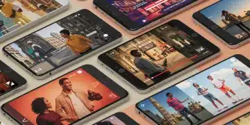 Short-Form Video Dominance: Reshaping US Marketing in 2025 Short-form video content on mobile devices, illustrating its widespread impact on US marketing.