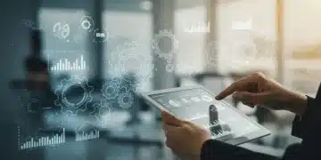 Digital gears representing streamlined marketing workflows through automation.