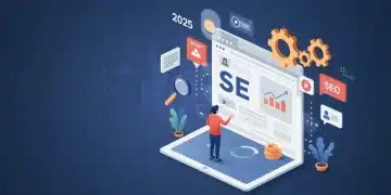 Modern user interacting with a well-designed website, illustrating the synergy between UX and SEO for improved rankings.